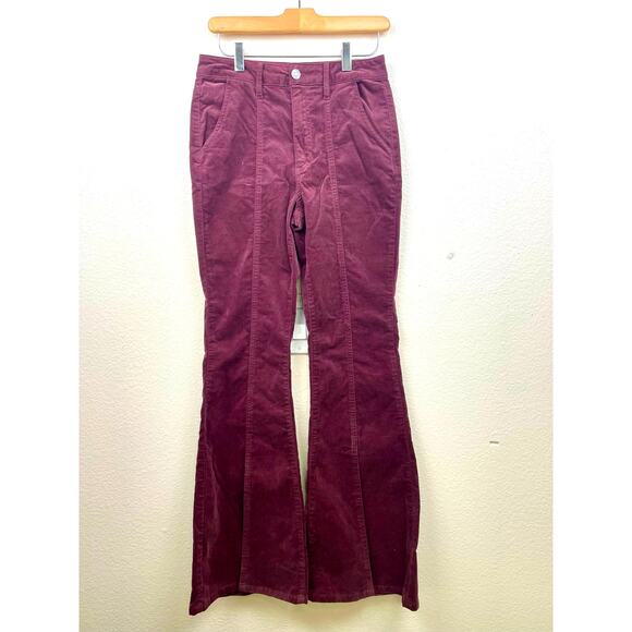 Forever 21 Pants - NWT Forever 21 Womens‎ Pants Sz M 70s Flare Velvet Festival Bell Bottom Stretchy